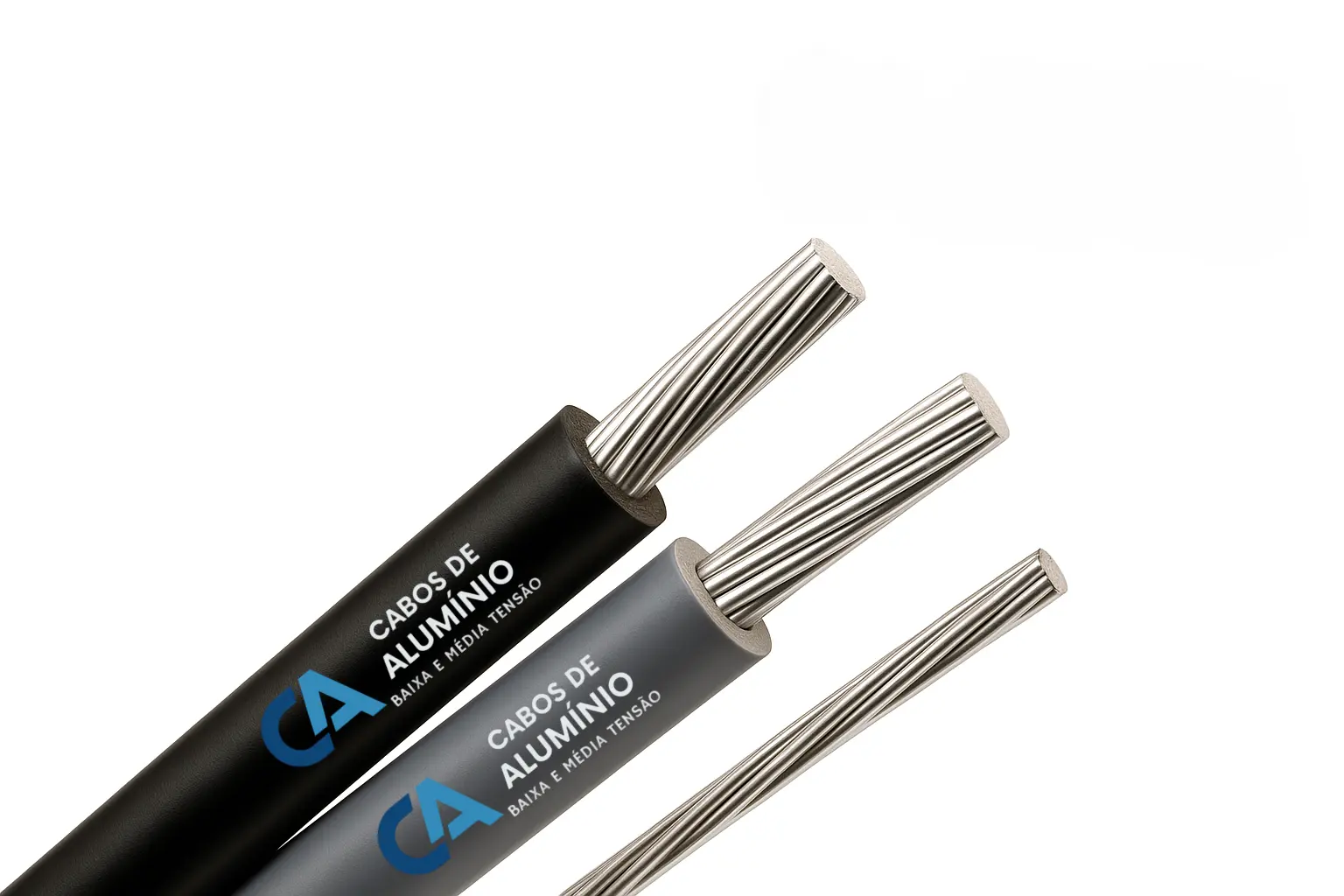 Cabo de alumínio triplex com neutro nu em XLPE 0,6/1kV